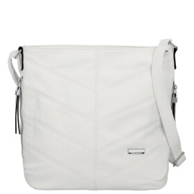 Zajímavá dámská koženková crossbody kabelka Denisa, bílá