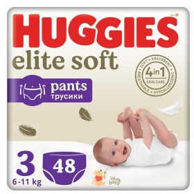HUGGIES Elite Soft Pants 3, 6-11 kg, 48 ks