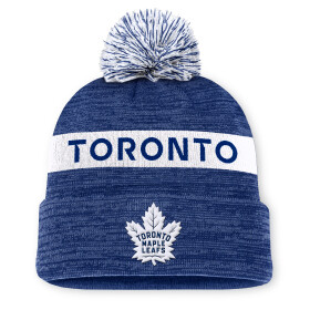 Fanatics Pánská Zimní Čepice Toronto Maple Leafs Authentic Pro Rink Beanie Cuff With POM