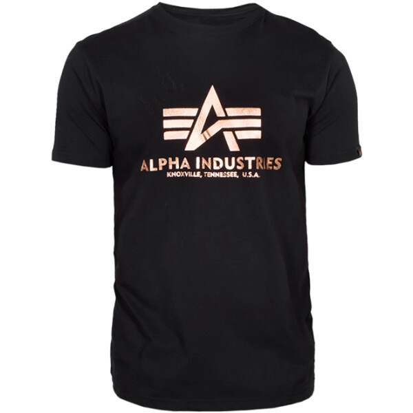 Alpha Industries Tričko Basic T-Shirt černá | zlatá XL