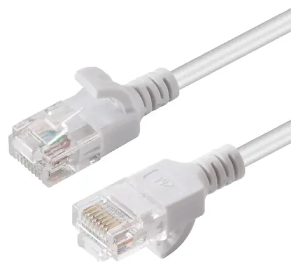 MicroConnect CAT6 U/UTP SLIM 2m bílá / PVC (V-UTP602W-SLIM)