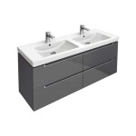 VILLEROY & BOCH - Subway 2.0 Dvojumyvadlo 130x47 cm, s přepadem a otvory pro baterie, bílá 7175D001