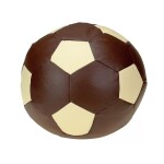 FRONTI Sedací vak - míč 80 cm - čokoláda + béžová