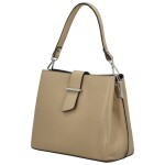Dámská kožená crossbody kabelka Marianna, taupe