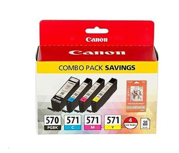 CANON CARTRIDGE PGI-570/CLI-571 PGBK/C/M/Y/ BK MULTI-PACK pro PIXMA MG575x, MG685x, MG775x, TS505x, TS605x (297 str.) EDF_1050611
