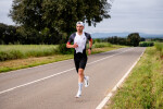 Běžecké kompresní ponožky Compressport Aero Socks 2.0 - White/Black Velikost: EU 42-44