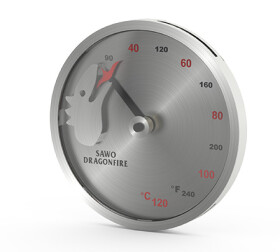 Saunový teploměr - ocel