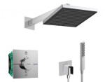 HANSGROHE - Sprchový set s termostatem pod omítku, s tělesem, 26x26 cm, chrom SANI21HHH003