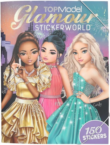 Top model Top model, 13232, Glamour Stickerworld, kreativní sešit se samolepkami