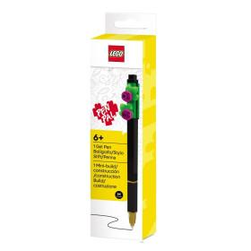 LEGO Botanicals Gelové pero černé - růžová květina
