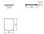 IDEAL STANDARD WC sedátko softclose, bílá