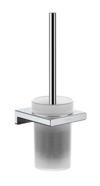 HANSGROHE - AddStoris WC štětka nástěnná, matné sklo/chrom 41752000