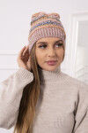 Fleecová čepice Patrycja K254 pink+cappuccino UNI