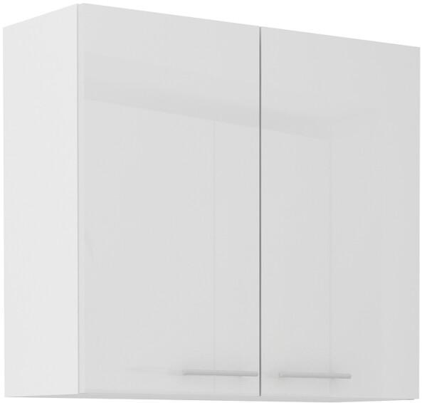 Horní skříňka Lara 80 G-72 2F Barva korpusu: Bílá, Barva dvířek: Bílý lesk