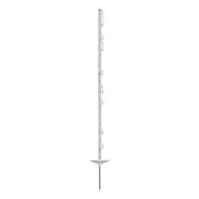 Plastový sloupek pro elektrický ohradník, délka 125 cm, 9 oček, bílá