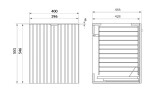 CERSANIT - Skříňka s prádelním košem TIRSO 40 cashmere M, montáž FSC MIX70% SGSCH-COC-007574 S1017-030