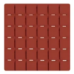 MSV QUADRO sada 5 protiskluzových podložek terakota / SBS kaučuk / 13 x 13 cm