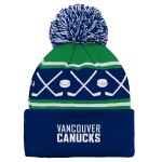 Outerstuff Dětská Zimní Čepice Vancouver Canucks Face-Off Cuff Pom