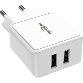Ansmann HomeCharger HC212 USB nabíječka 12 W do zásuvky (230 V) Výstupní proud (max.) 2400 mA Počet výstupů: 2 x USB 2.0 zásuvka A