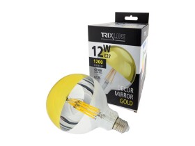 Žárovka LED E27 12W G125 bílá přírodní TRIXLINE Decor Mirror P976 Gold