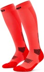 CEP dámské běžecké kompresní podkolenky 5.0 - neon coral Velikost: III (32-38 cm obvod lýtka)