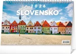 NOTIQUE Stolový kalendár Slovensko 2026, 23,1 x 14,5 cm (PGS-35357-SK)
