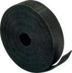 Schwaiger Páska se suchým zipem černá / Organizace kabeláže / 12 mm / 2 mm / 3 m (KMKK3010)