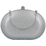 Luxusní dámské psaníčko Michelle Moon Geiza, stříbrné