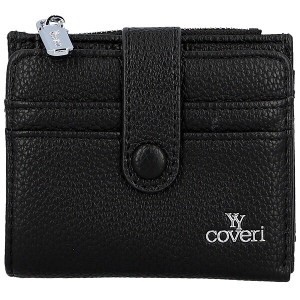 Trendy dámská mini koženková peněženka Coveri Arbi, černá