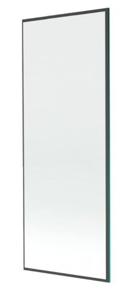 MEXEN - NEXT sklo k vanové zástěně 100x150 fix 6mm, černý rám 895-100-000-00-70