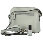 Trendy dámská koženková crossbody kabelka Dagoma, šedá