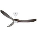 CasaFan ECO GENUINO 152 MW-NB stropní ventilátor 16.6 W (Ø x v) 1520 mm x 285 mm bílá (matná) s dálkovým ovládáním, vhodný i pro zimní provoz