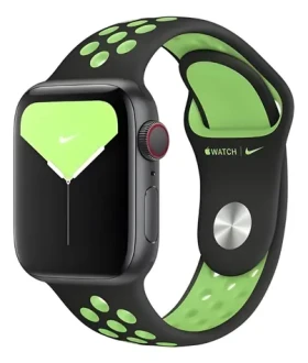 Apple Watch Nike Sport Band 38/40/41mm černo-limetková / Sportovní pásek pro Apple Watch / 130–200 mm (MXQW2FE/A)