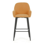 Barová židle, žlutá, látka,AUB-V4009 YEL6