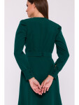 S378 Rozšířené šaty s páskem S378 zelené - Stylove M