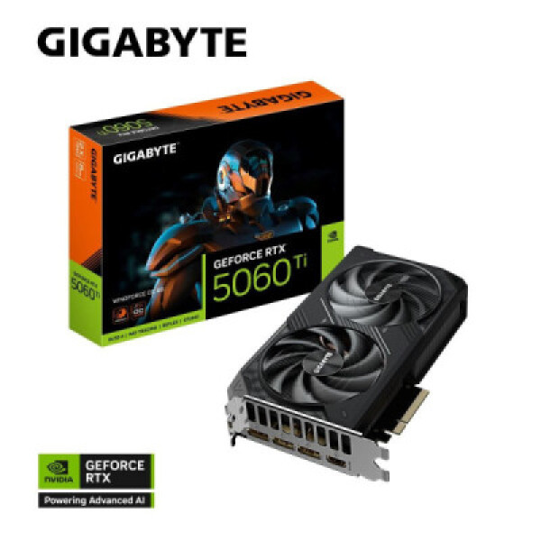 GIGABYTE VGA NVIDIA GeForce RTX 5060 Ti WINDFORCE OC 8G, 8G GDDR7, 3xDP, 1xHDMI EDF_1706158