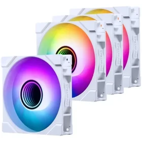 PHANTEKS M25 Gen2 PWM D-RGB 4ks bílá / 120mm / 1× Standard + 3× Reverse Blade / D-RGB / Hydraulic Bearing / 4-Pin PWM (GABU-844)