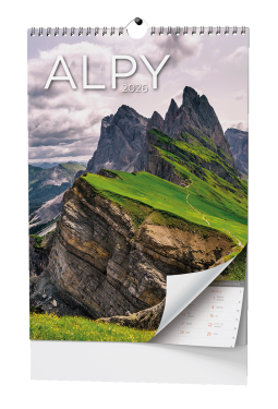 Nástěnný kalendář 2026 Baloušek - Alpy