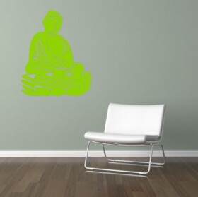 Samolepka Buddha Barva: zelená, Velikost: 100 x 75 cm