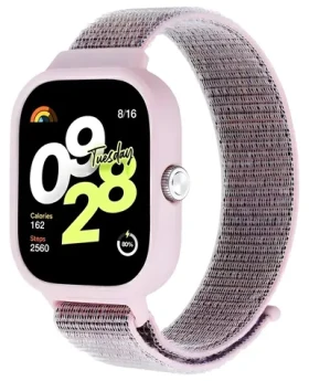 Beline Pásek Redmi Watch 4 růžová / Pásek pro chytré hodinky / nylonový / suchý zip