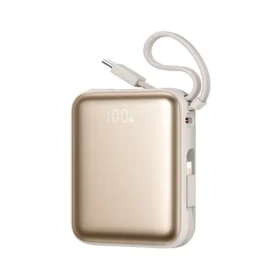 Joyroom JR-PBF27 zlatá / Powerbanka / 10000mAh / 22.5W / 1x USB-C / 1x Lightning + 1 USB-C kabel (6956116771195)