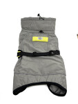 BullFit zimní bunda pro psa Barva: Šedá, Délka zad (cm): 53, Obvod hrudníku: 68 - 84 cm