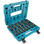 Makita E-16586 IMPACT BLACK / sada nástrčných klíčů prodloužených čtyřhran 1/2" / 14 ks / v plastovém kufru (E-16586)