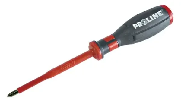 PROLINE Šroubovák elektrotechnický s křížovou hlavou / Velikost PZ1 / Délka 80 mm / 1000V VDE / 58 HRC (10517)