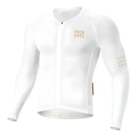 ROCKBROS Cyklistický dres YDCX008 Diamond bílá, vel. XXL / Dlouhý rukáv