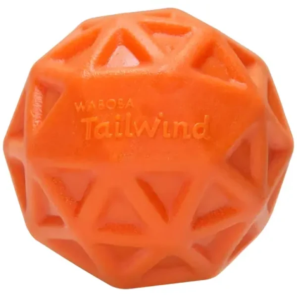 WABOBA Míček pro psy Tailwind oranžový / O 6,5 cm / plave na vodě / texturovaný povrch (380C06)