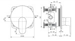 IDEAL STANDARD - Cerafine O Sprchová baterie pod omítku, stříbrná A7349SI