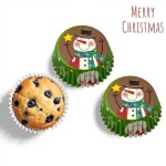 Dortisimo Košíčky na muffiny zelené s vánočními motivy (75 ks)