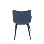 Jídelní židle, modrá, látka, HC-462 BLUE2