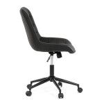 Pracovní židle, výškově nastavitelná, černá látka, KA-V3120 BK3